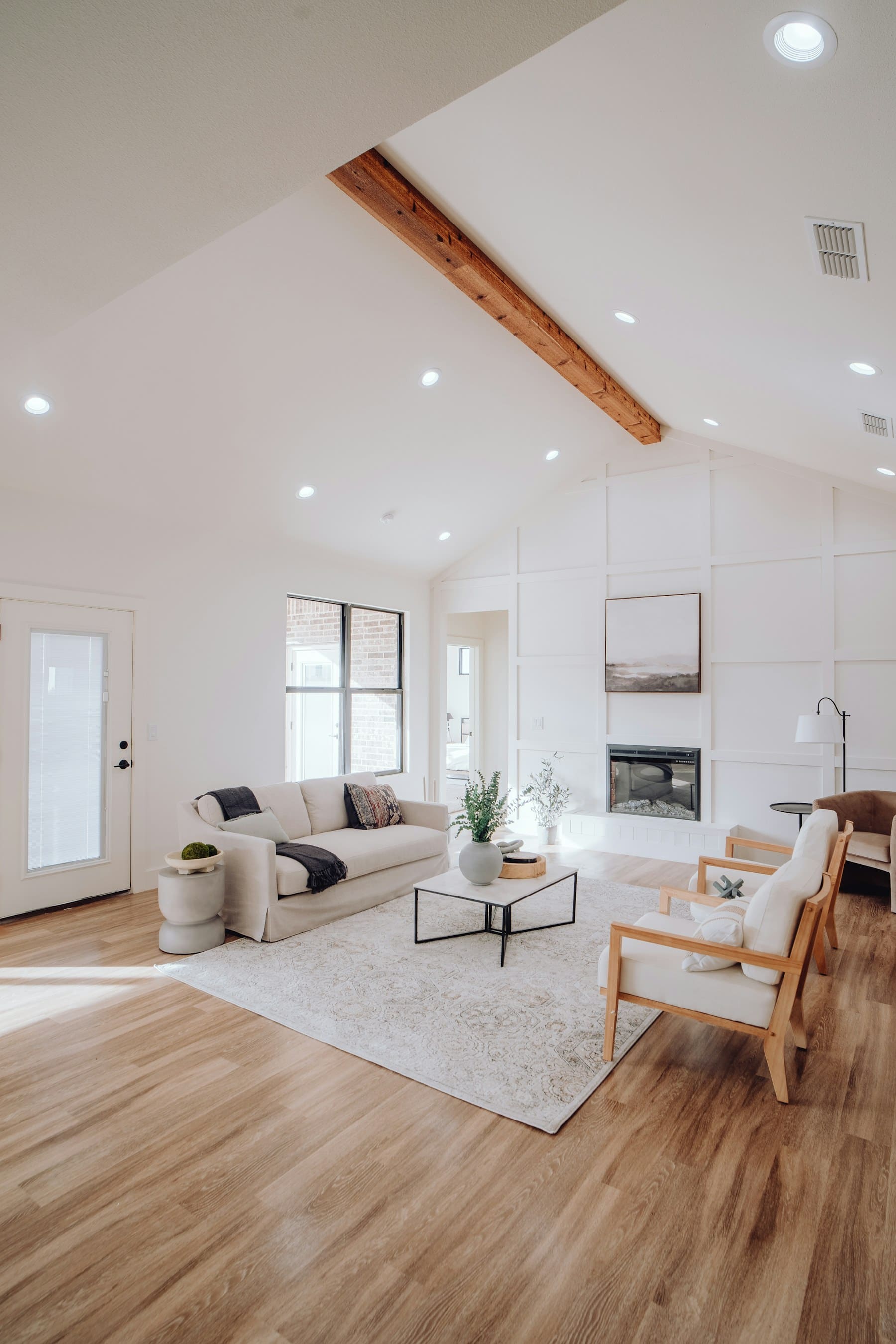 Spotless floor in a bright, prepared property.